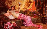 Georges Antoine Rochegrosse Nu Au Repos painting